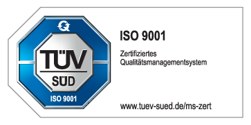 TÜV SÜD Banner ISO 9001 Zertifizierung  von SiBerPlan Sicherheitsdienstleistungen Helmut Berz